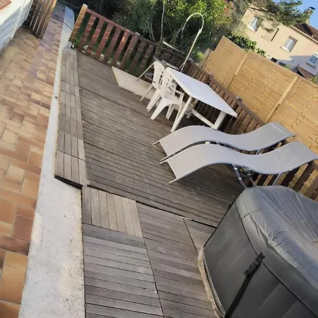 Appartement-1- Prive, Terrasse, Parking Et Jardin Tatil Evi Le Boulou