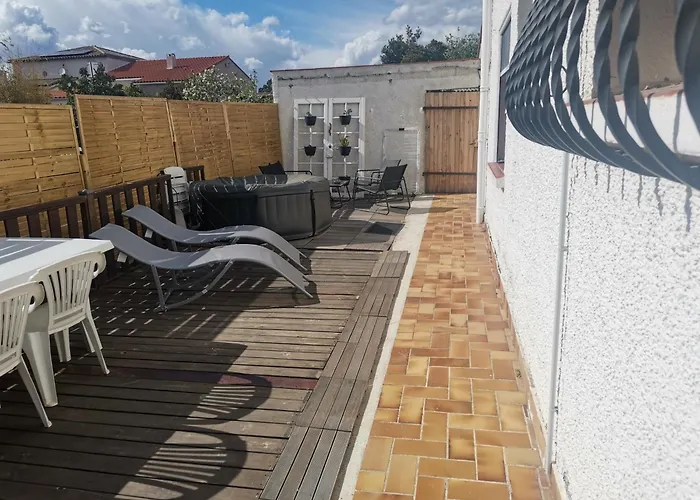 Appartement-1- Prive, Terrasse, Parking Et Jardin Σπίτι διακοπών Le Boulou
