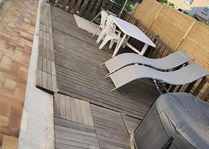 Appartement-1- Prive, Terrasse, Parking Et Jardin Σπίτι διακοπών Le Boulou